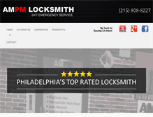 Tablet Screenshot of ampmlocksmithphiladelphia.com